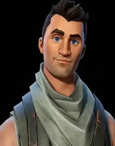 A man with a scarf on his neck.
