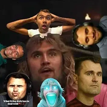 A col of a group of people with faces.