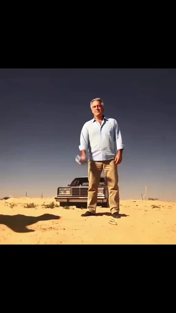 A man with glasses and a mustache in the middle of a video.